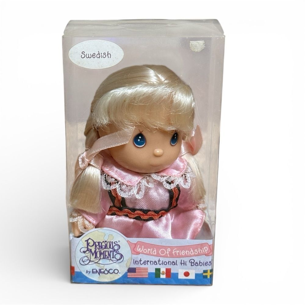 Vintage Enesco Precious Moments Swedish "World of Friendship" International Doll